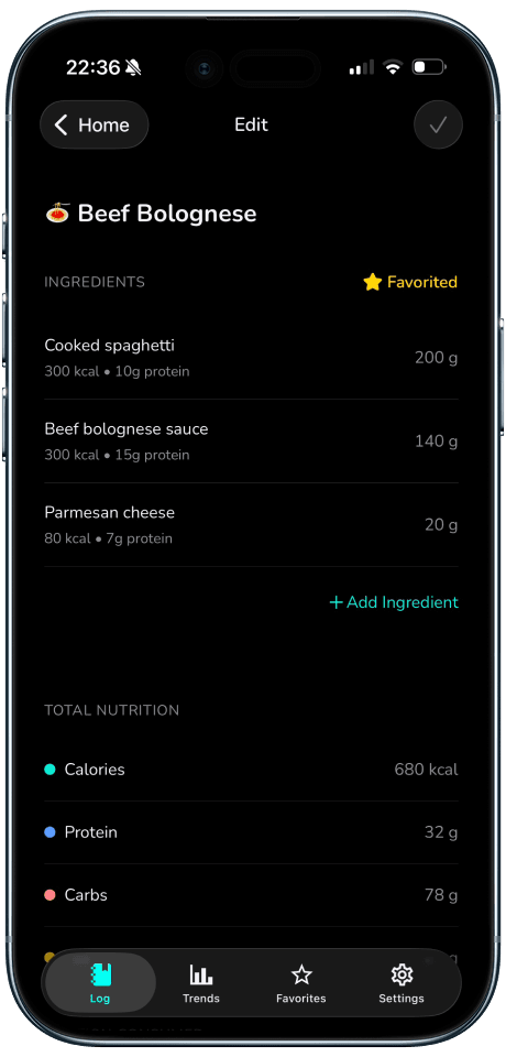 MacroLoop iOS App Screenshot 3